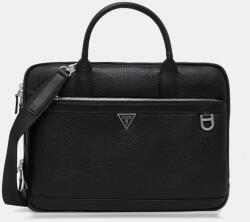 Guess bőr laptop táska MONACO - fekete Univerzális méret