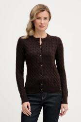 Calvin Klein Jeans gyapjú kardigán - barna XS