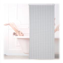 Relaxdays Jaluzele de duș în carouri (10134982) Perdea de dus