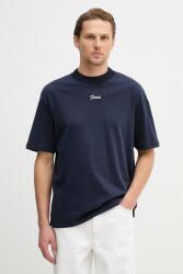 Guess pamut póló - sötétkék M - answear - 21 990 Ft