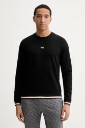 HUGO BOSS pamut pulóver otthoni viseletre Iconic Sweatshirt - fekete XXL