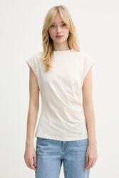 BOSS pamut póló Epka - bézs S