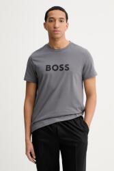 BOSS pamut póló - szürke XXL - answear - 23 990 Ft
