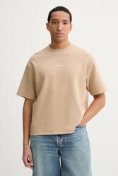 Guess Jeans pamut póló - bézs M - answear - 19 990 Ft