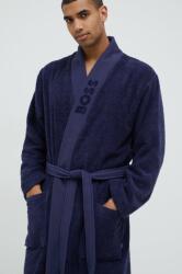 BOSS pamut köntös - sötétkék M - answear - 79 990 Ft