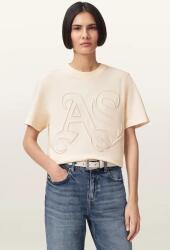 AllSaints pamut póló LISA - bézs L