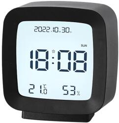 VERK GROUP Verk 27441 Óra, hőmérővel, higrométerrel, fekete (27441_CZ)