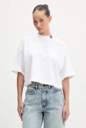 HUGO pamut póló Damelody - bézs XS