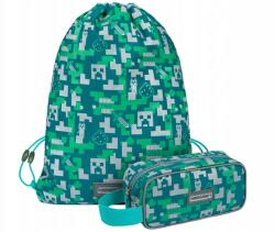 Baagl Minecraft tolltartó és táska szett Ezüst kúszónövény (8595689332242)