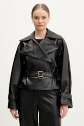 HUGO bőrdzseki Lanitte - fekete L