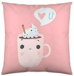 Costura Husă de pernă de canapea Costura Funny Cups (50 x 50 cm)
