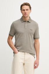 BOSS póló gyapjúkeverékből C-Prout 242_AM - zöld M