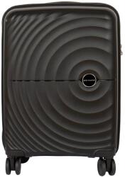 Touareg fekete polypropylén négy kerekű kicsi bőrönd tou-8002