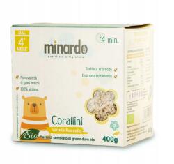  Búzából készült bébitészta Bio (GMO-mentes) Minardo gyöngyök 400g +B1 (8054392020865)