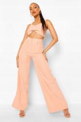 Boohoo szövet nadrág, Palazzo, Size XL, bézs