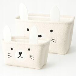 Kids Collection Játékkosár Poliészter Fehér 30X20X17CM 33X23X18CM 10L 14L (8721037615167)