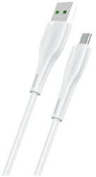 USAMS kábel U38 microUSB 4A Fast Charge OPPO készülékhez 1m SJ375USB02 fehér (US-SJ375) (SJ375USB02)