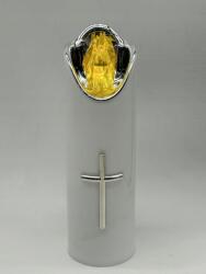 Cortina Gyertya Arany/ Ezüst Fehér Rico Cortina 5X17 CM 3/23/LUX White/gold/yellow (Świeca LED wkład do zniczy)