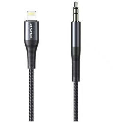 Awei adapter CL-116L Lightning/Jack 3.5 fekete (CL-116L)