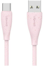 USAMS Green Series kábel SJ714 18W 3A USB-A to USB-C 1m rózsaszín (SJ714USB04)