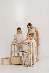 baby wood SLIM M polc - természetes