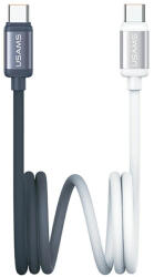 USAMS USB-C/USB-C kábel USAMS Bicolor Series SJ756 PD 60W 1, 2m fekete és fehér (SJ756USB01)