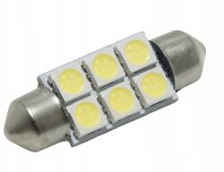 Opticon Autós Led izzó 39mm C5W C10W 12V 24V DC Canbus Fehér Hideg 6000K