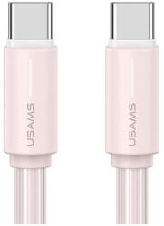 USAMS kábel USB-C/USB-C 1m SJ73460W YU Series SJ734USB04 (US-SJ734) rózsaszín (SJ734USB04)