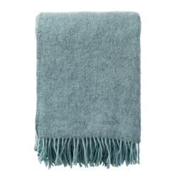 Klippan gyapjú pléd - Gotland - turquoise, 130x200 (208511)