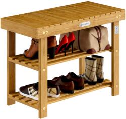 CASARIA Akác cipőtartó paddal 70 x 33 x 46 cm (106544)