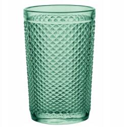 Florina Magas pohár Long Drink italokhoz, zöld, díszes, 340 ml (3S1064)
