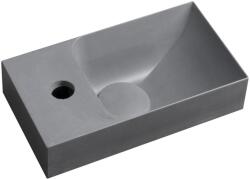 SAPHO Sapho, PICCOLINO beton mosogató 30, 8x17cm, csaptelep balra, szürke, PK30017 (PK30017)