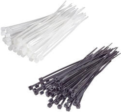 HOTECHE Kábelkötöző 3, 6x150mm fehér/fekete 100db Hoteche (286315)