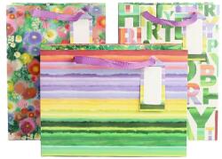 ARTEBENE ajándéktasak (22x30x11 cm) Happy Birthday, zöld feliratos (6) (206452)