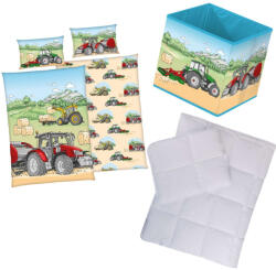  Traktoros flanel ovis ágynemű szett (box)