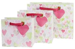 ARTEBENE ajándéktasak (21x19x10 cm) pasztell szívek (6) (206506)