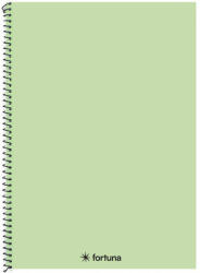 Fortuna Spirálfüzet kockás FORTUNA Monocolor A/4 70 lapos pasztell zöld (01.08680) - fotoland