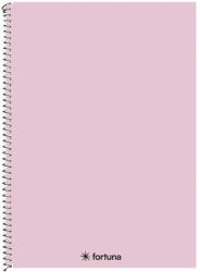 Fortuna Spirálfüzet kockás FORTUNA Monocolor A/4 70 lapos pasztell rózsaszín (01.08679) - fotoland