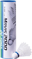 YONEX Fluturasi badminton Yonex MAVIS 2000 (M-2000P), nylon, 6 buc (1 2 doza), Wing Rib, , viteza MEDIUM MIDDLE , cap albastru (M-2000PGR)