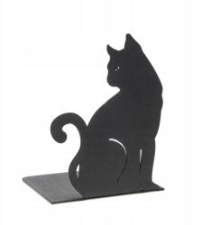  Fekete fém könyvtámasz Macska könyvtartó állvány loft ajándék (Podpórka do książek metalowa)