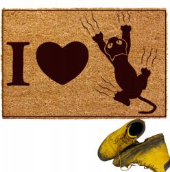 Decortrend Lábtörlő Bejárati Ajtó Alá Vastag 40x60CM (LAS-203-I-LOVE-CAT)