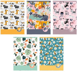 Patria Füzet pd kisalakú 32 lapos kockás Animals 2024