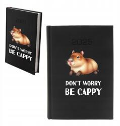 Decortrend Naptár 2026 Könyves A5 Fekete Capybara Napi Tervező Határidőnapló