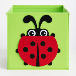 Kids Collection Filc Játéktároló 30X30X30 CM Katicabogár Mintás Piros (170492560 -ladybird)