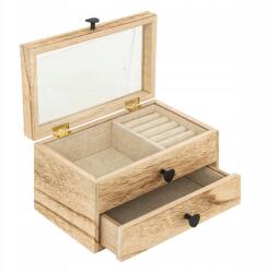 Atmosphera Fa Ékszerdoboz Paulownia Fából 19, 7 X 11, 5 X 12, 6 CM (203956-JJA)