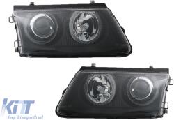 KITT Lightning Első lámpák VW Passat 3BG (2000-2005) 2 körgyűrű fekete (2246480)