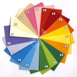 Kaskad 36- Boríték névjegy Kaskad 50 db/csom. - 19 színben