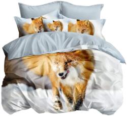 Cotton world 3D Ágyneműhuzat garnitúra 140x200 Róka Állatok Világos 2 részes (SMY-3032)