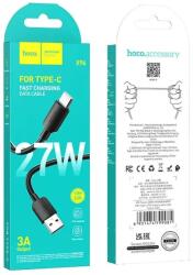 hoco. X96 USB - Type-C adat- és töltőkábel 27w 1m (fekete)