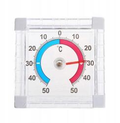  Ablakhőmérő, átlátszó, analóg, ragasztható (termometr na zewnątrz)
